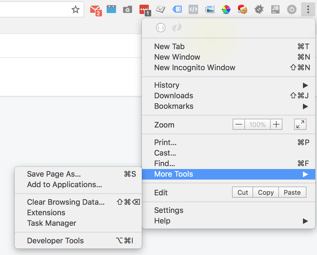 create website shortcut in chrome for mac